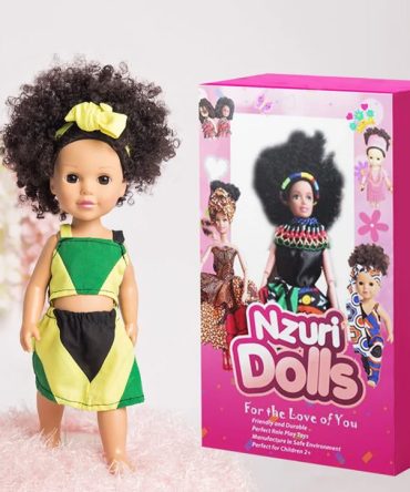 Black Doll Jamaican Printed Outfits