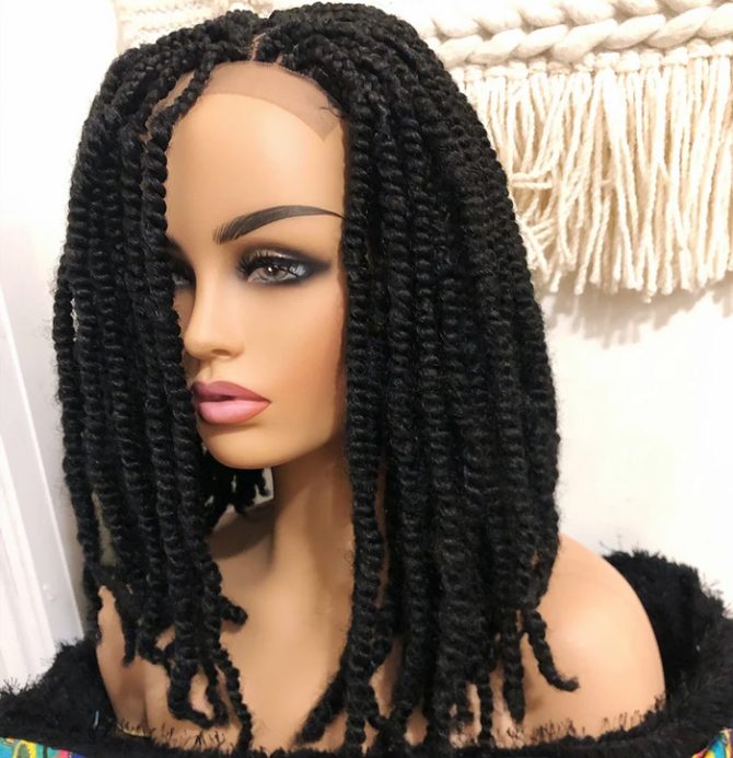 Braided wig frontal