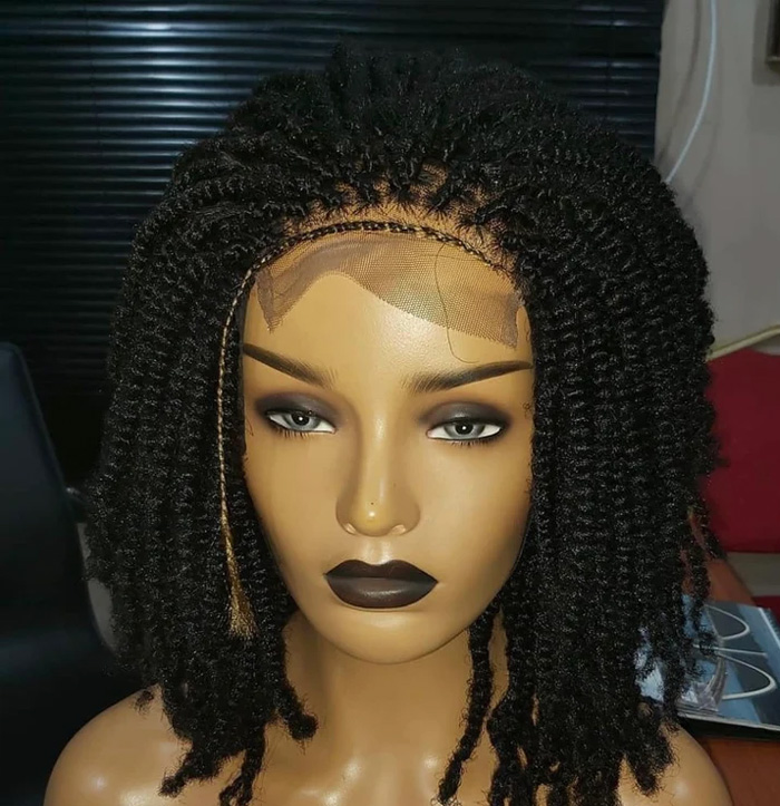 lace braided wig