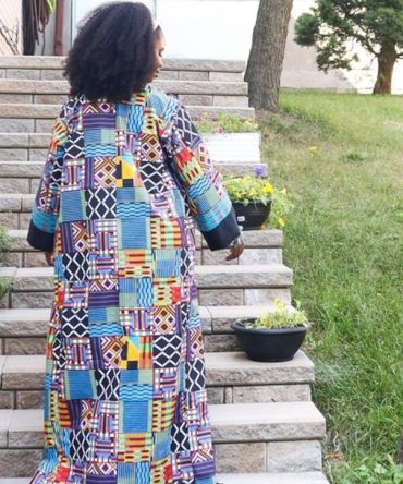 Women Ankara Kimono Robe