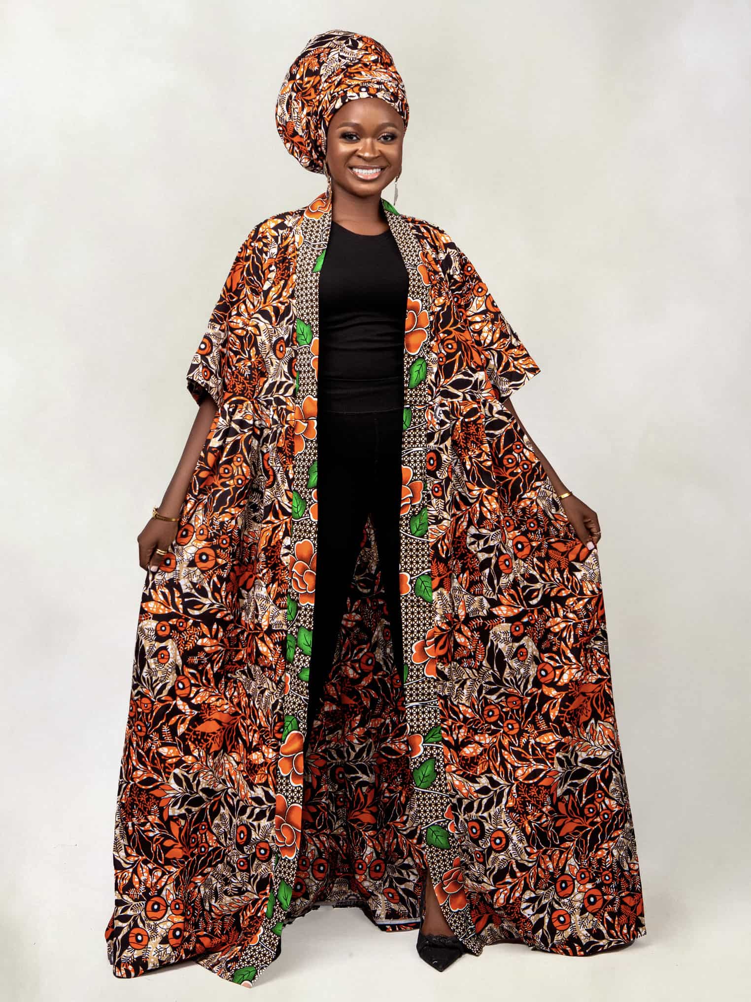 Africa Print Ankara Kimono
