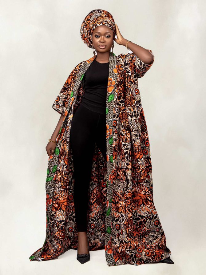 Africa Print Ankara Kimono