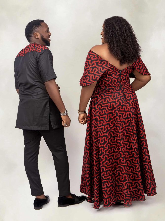 African Print Ankara Couple Matching Outfit