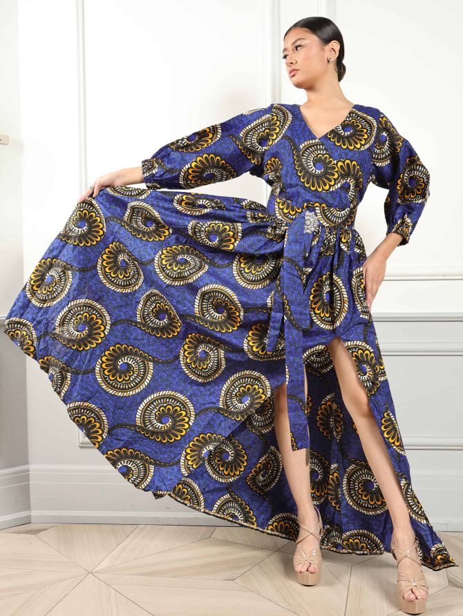 Debbi Flare African Print Dress