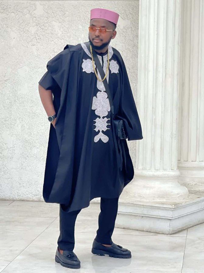 Men Complete Agbada and Cap