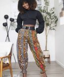 Lola Ankara Brown Palazzo Pant