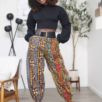 Lola Ankara Brown Palazzo Pant