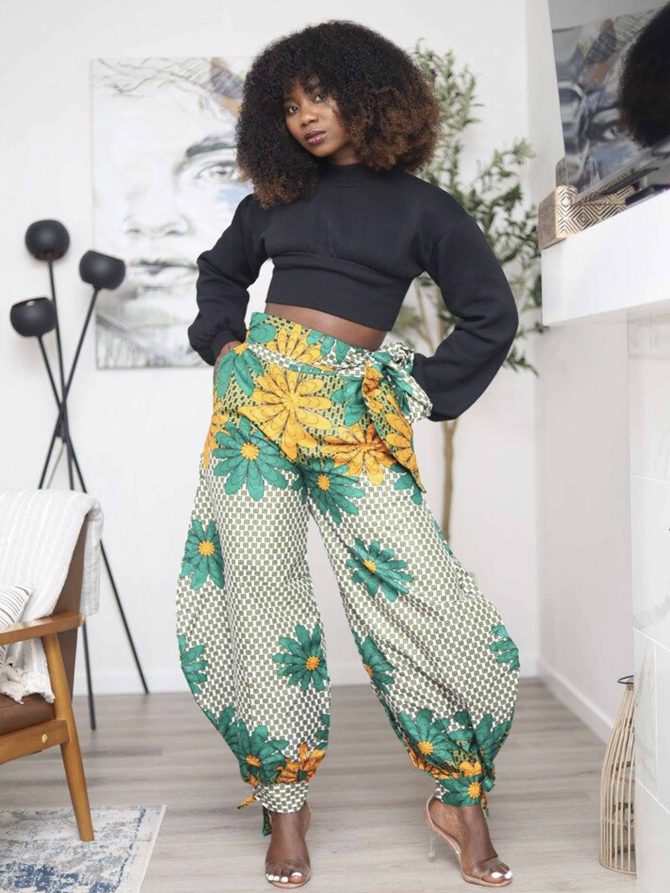 Lola Black Ankara Pant