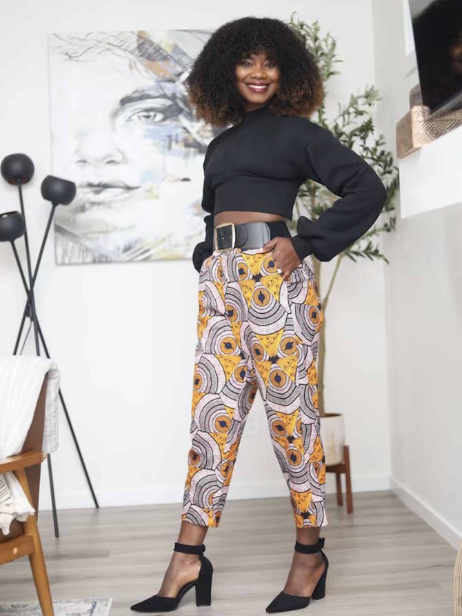 Lola Ankara Yellow Palazzo Pant