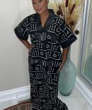 Africa Print Dress