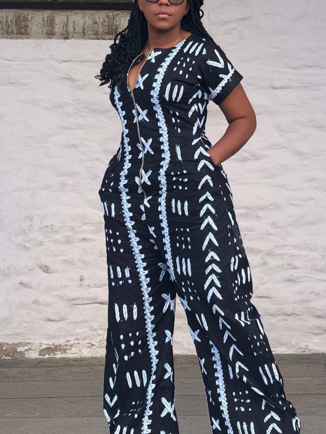 African Print women Jumpsuit