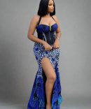 African Bridal Ankara Corset Dress