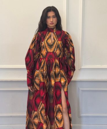 African Print Maxi Dress