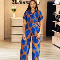 African Print women Jumpsuit