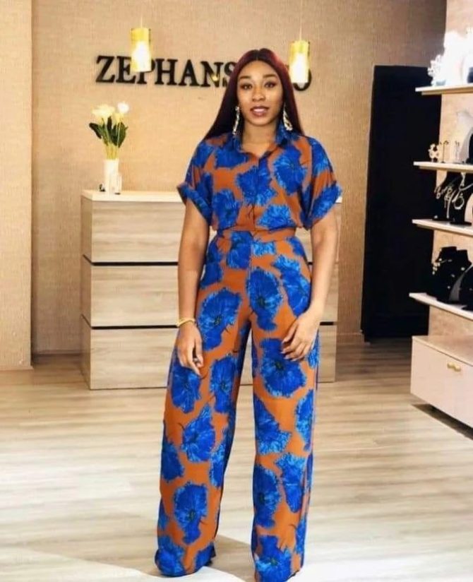 African Print women Jumpsuit